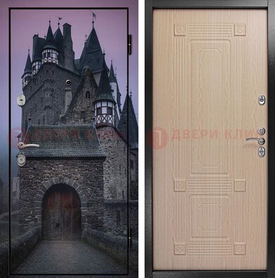Входная металлическая дверь с фотопечатью замка ДФ-38 в Апрелевке