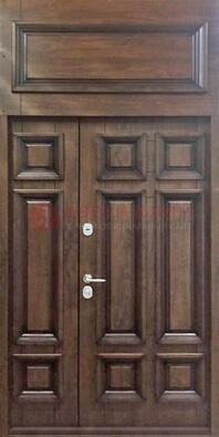 Классическая входная дверь с верхней фрамугой ДФГ-15 в Апрелевке