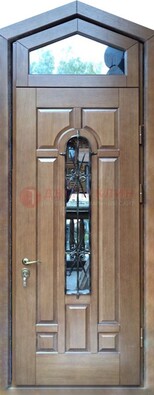Железная дверь Винорит с фрамугой для частного дома ДФГ-34 в Апрелевке