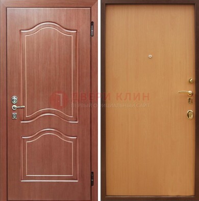 Входная дверь отделанная МДФ и ламинатом внутри ДМ-159 в Апрелевке