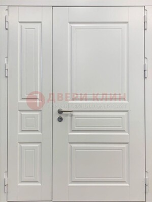 Полуторная светлая металлическая дверь с МДФ ДМ-336 в Апрелевке