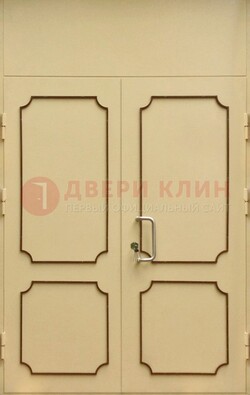 Светлая двухстворчатая дверь для загородного дома с МДФ ДМ-534 в Апрелевке