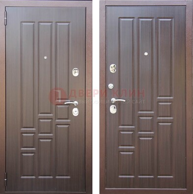 Теплая металлическая дверь с МДФ с двух сторон ДМ-80 в Смоленске