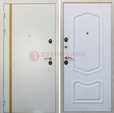 Белая входная дверь с порошковым напылением ДП-136 в Апрелевке
