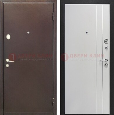 Входная дверь с порошковым покрытием с МДФ с молдингами ДП-232 в Апрелевке