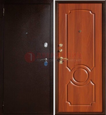 Темная железная дверь с порошковым напылением ДП-46 в Апрелевке