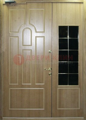 Входная дверь Дверь со вставками из черного стекла ДПР-42 в Апрелевке