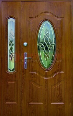 Парадная дверь со стеклянными вставками ДПР-73 для дома в Апрелевке