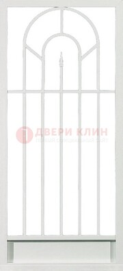 Стальная решетчатая дверь в белом цвете с пикой ДР-11 в Апрелевке