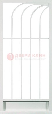Белая металлическая решетчатая дверь ДР-17 в Апрелевке