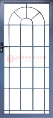 Синяя металлическая решетчатая дверь ДР-28 в Апрелевке