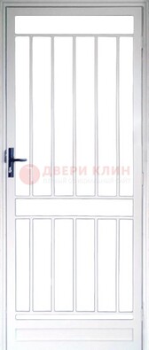 Железная решетчатая дверь белая ДР-32 в Апрелевке