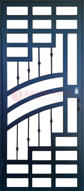 Современная металлическая решетчатая дверь ДР-38 в Апрелевке