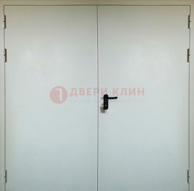 Белая металлическая противопожарная дверь ДТ-8 в Апрелевке