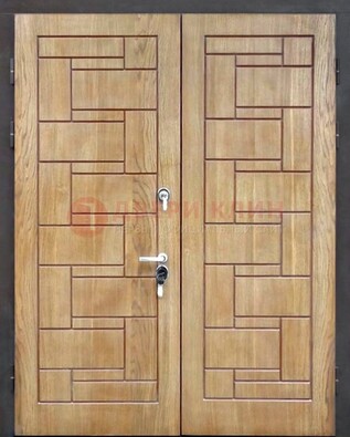 Светло-коричневая стальная дверь с виноритом ДВТ-245 в Апрелевке