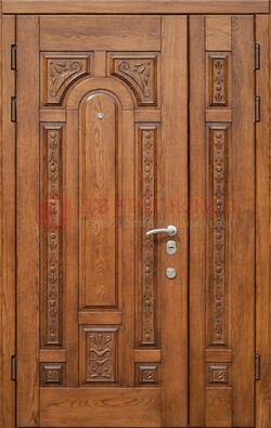 Полуторная железная дверь винорит для дома ДВТ-252 в Апрелевке