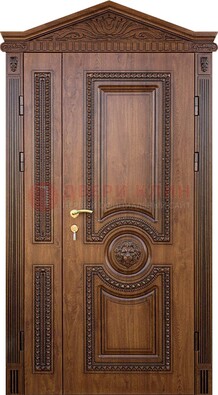 Узорная стальная дверь с виноритом для дома ДВТ-260 в Апрелевке