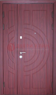 Тамбурная красная железная дверь с виноритом ДВТ-3 в Апрелевке