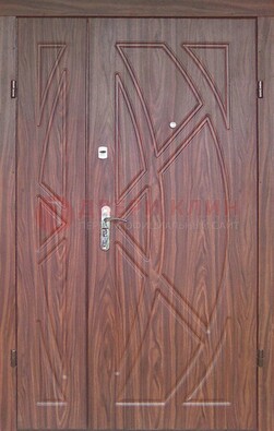 Железная тамбурная полуторная дверь с МДФ ПЛ-7 в Апрелевке